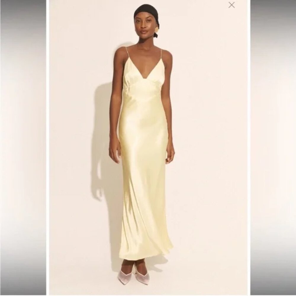 Bardot Light Yellow Maxi Dress